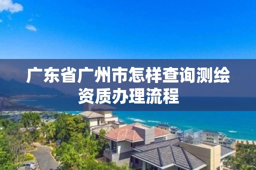 广东省广州市怎样查询测绘资质办理流程 广东省广州市怎样查询测绘资质办理流程