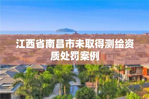江西省南昌市未取得测绘资质处罚案例
