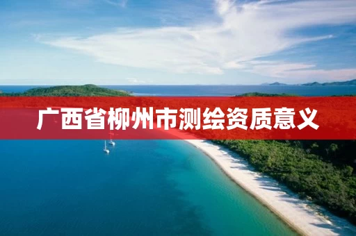 广西省柳州市测绘资质意义 广西省柳州市测绘资质意义