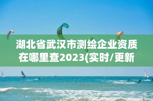 湖北省武汉市测绘企业资质在哪里查2023(实时/更新中)