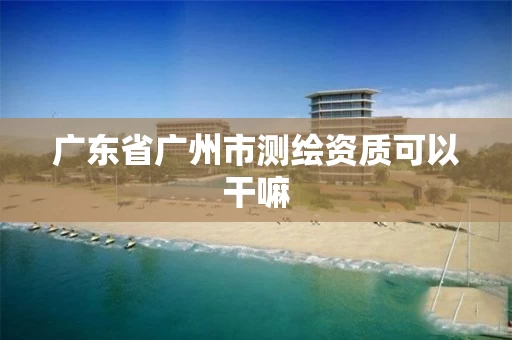 广东省广州市测绘资质可以干嘛
