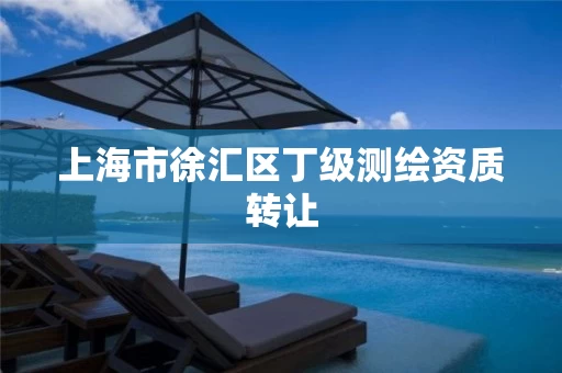 上海市徐汇区丁级测绘资质转让