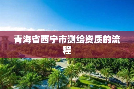 青海省西宁市测绘资质的流程