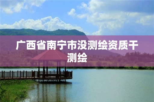 广西省南宁市没测绘资质干测绘
