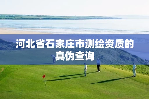 河北省石家庄市测绘资质的真伪查询