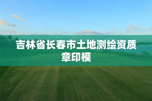 吉林省长春市土地测绘资质章印模