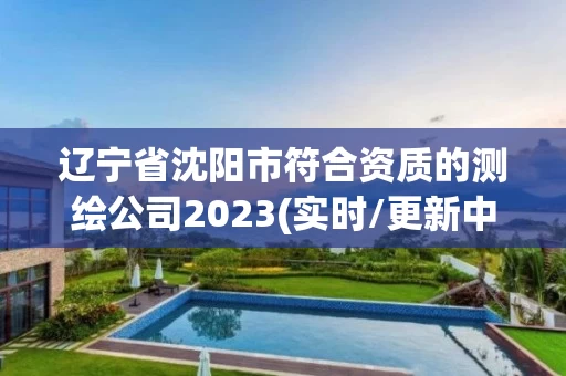 辽宁省沈阳市符合资质的测绘公司2023(实时/更新中)