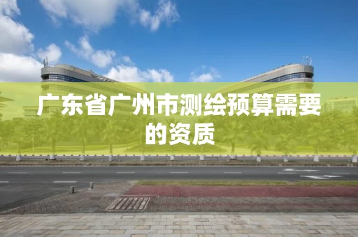 广东省广州市测绘预算需要的资质 广东省广州市测绘预算需要的资质
