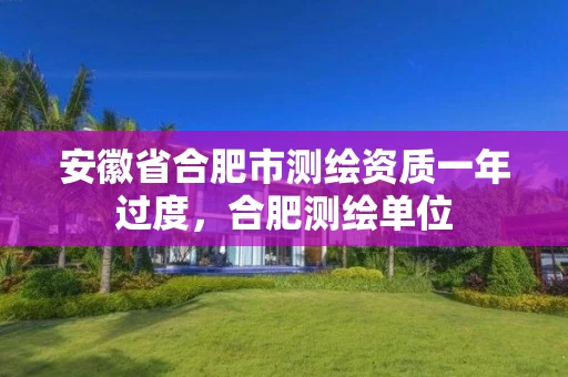 安徽省合肥市测绘资质一年过度，合肥测绘单位