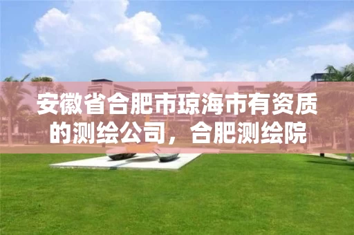 安徽省合肥市琼海市有资质的测绘公司，合肥测绘院