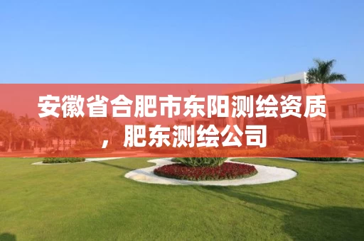 安徽省合肥市东阳测绘资质,肥东测绘公司 安徽省合肥市东阳测绘资质,肥东测绘公司