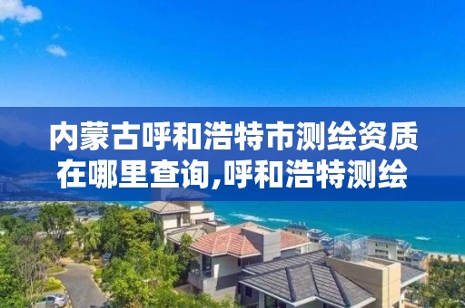 内蒙古呼和浩特市测绘资质在哪里查询,呼和浩特测绘有限公司