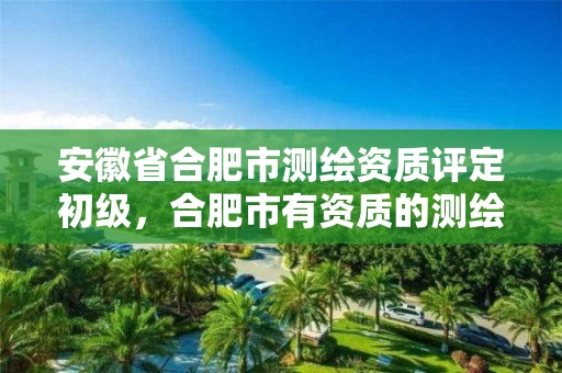 安徽省合肥市测绘资质评定初级,合肥市有资质的测绘公司 安徽省合肥市测绘资质评定初级,合肥市有资质的测绘公司