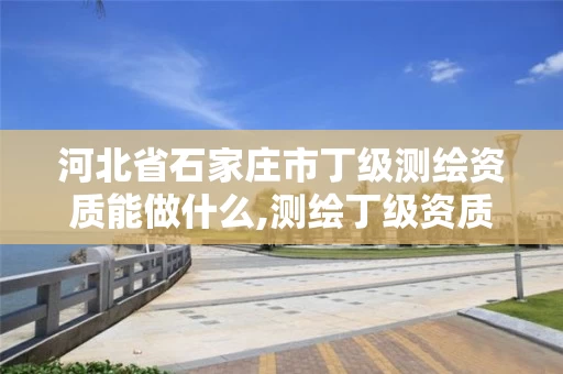 河北省石家庄市丁级测绘资质能做什么,测绘丁级资质承接业务范围。