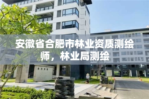 安徽省合肥市测绘师,林业局测绘