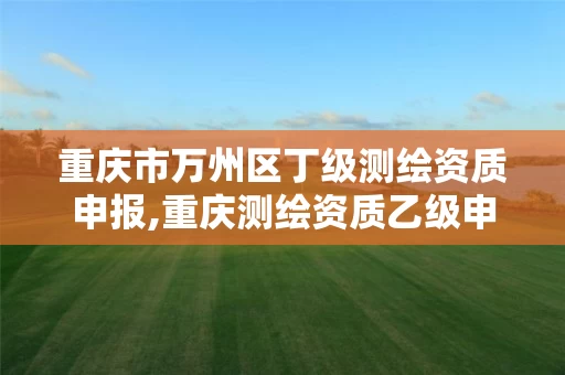 重庆市万州区丁级测绘资质申报,重庆测绘资质乙级申报条件