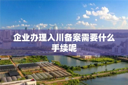 企业办理入川备案需要什么手续呢