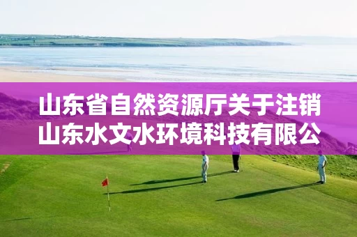 山东省自然资源厅关于注销山东水文水环境科技有限公司等单位测绘资质的公告