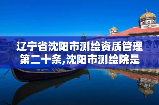 辽宁省沈阳市测绘资质管理第二十条,沈阳市测绘院是什么单位。