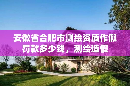 安徽省合肥市测绘资质作假罚款多少钱，测绘造假