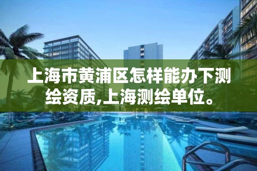 上海市黄浦区怎样能办下测绘资质,上海测绘单位。