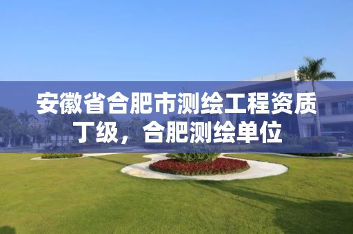 安徽省合肥市测绘工程资质丁级，合肥测绘单位
