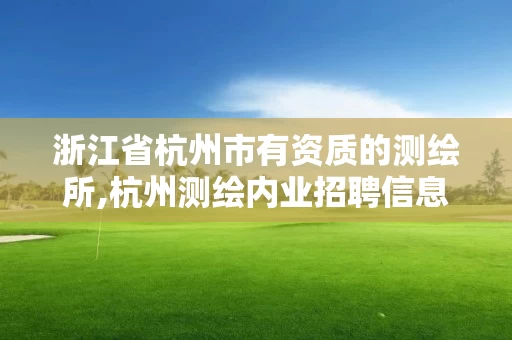 浙江省杭州市有资质的测绘所,杭州测绘内业招聘信息2020。