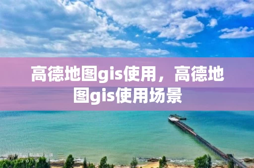 高德地图gis使用，高德地图gis使用场景