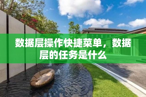 数据层操作快捷菜单，数据层的任务是什么