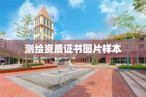 测绘资质证书图片样本