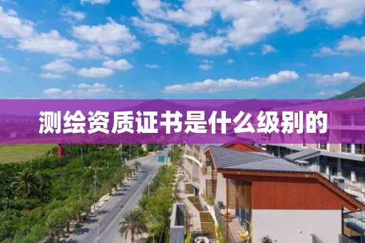 证书是什么级别的