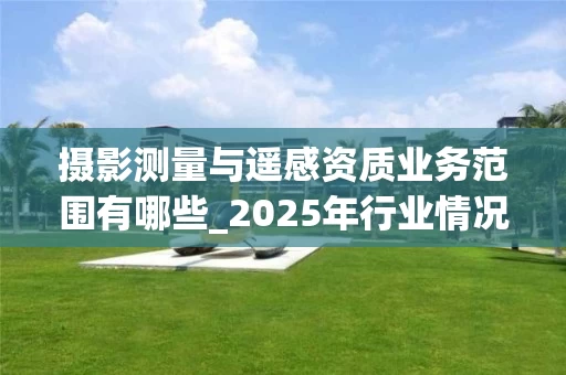 摄影测量与遥感资质业务范围有哪些_2025年行业情况解析