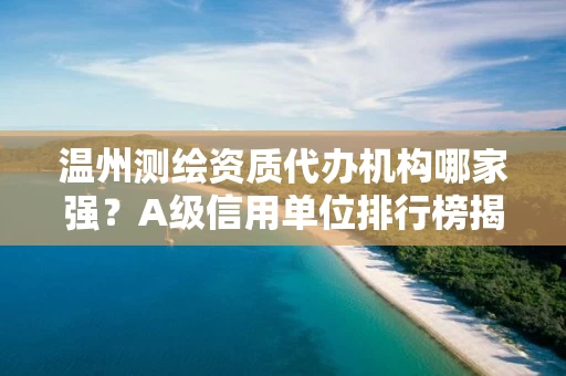 温州代办机构哪家强？A级信用单位排行榜揭晓，省时省钱避坑指南