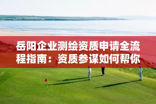 岳阳企业申请全流程指南：资质参谋如何帮你高效取证并避免踩坑