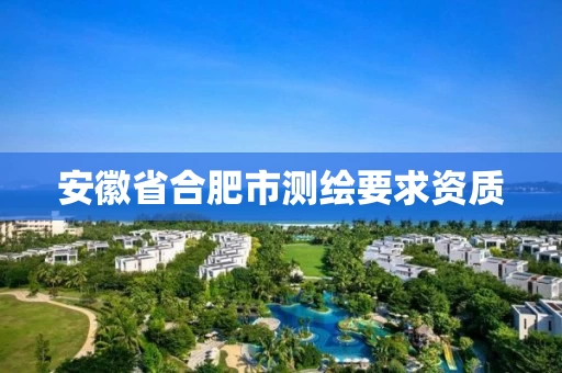 安徽省合肥市测绘要求资质 安徽省合肥市测绘要求资质