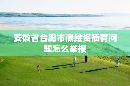 安徽省合肥市测绘资质有问题怎么举报