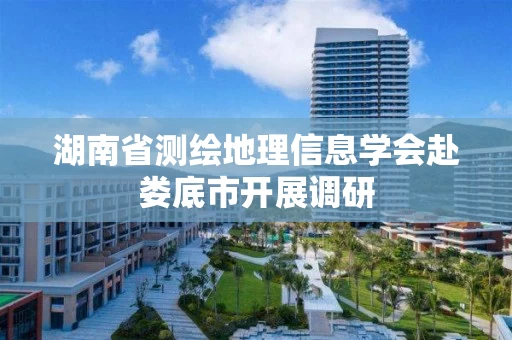 湖南省测绘地理信息学会赴娄底市开展调研