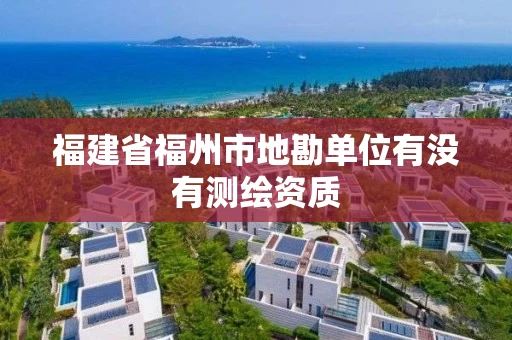 福建省福州市地勘单位有没有测绘资质 福建省福州市地勘单位有没有测绘资质