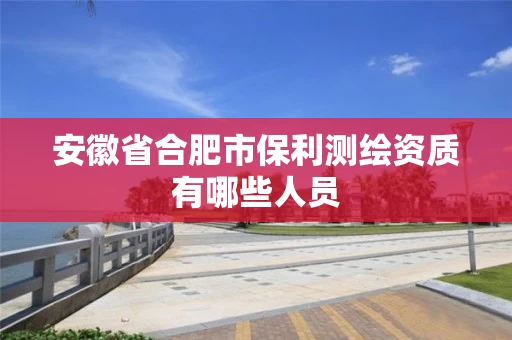 安徽省合肥市保利测绘资质有哪些人员