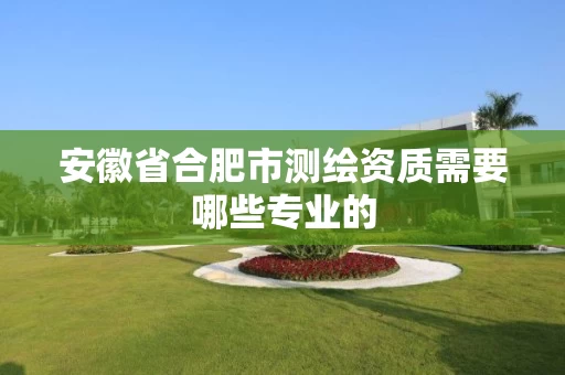 安徽省合肥市测绘资质需要哪些专业的