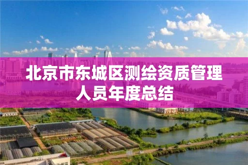 北京市东城区测绘资质管理人员年度总结