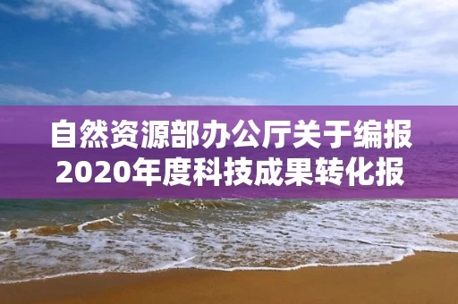 自然资源部办公厅关于编报2020年度科技成果转化报告有关工作的通知 部有关研究开发机构：