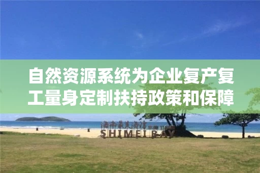 自然资源系统为企业复产复工量身定制扶持政策和保障措施