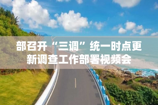部召开“三调”统一时点更新调查工作部署视频会