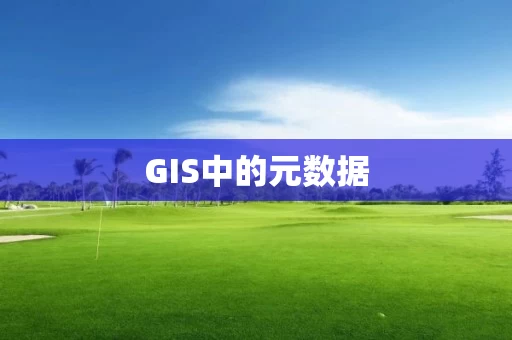 GIS中的元数据