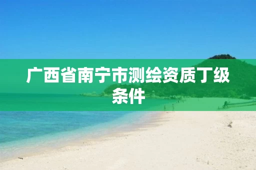 广西省南宁市测绘资质丁级条件