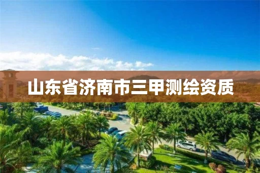 山东省济南市三甲测绘资质 山东省济南市三甲测绘资质