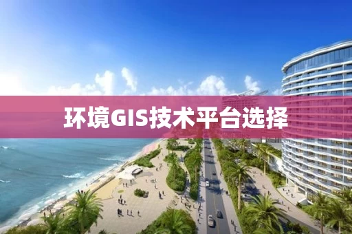 环境GIS技术平台选择