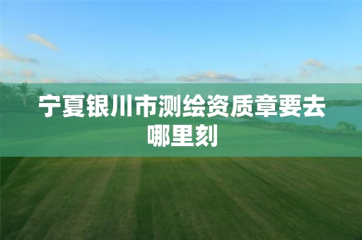 宁夏银川市测绘资质章要去哪里刻