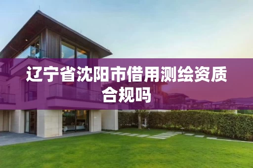 辽宁省沈阳市借用测绘资质合规吗